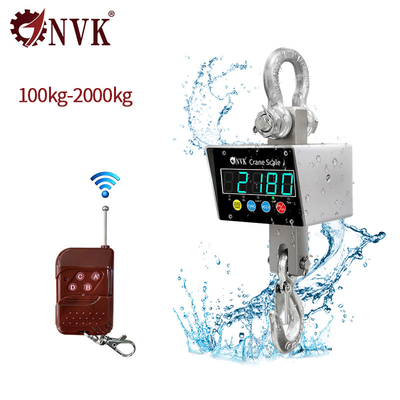 NVK Kleine 100 kg-2T Industriële 304 roestvrij staal waterdicht hangend kraan met draadloos apparaat